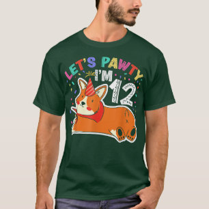 Camiseta Deixa Pawty Im 1212th Birthday Corgi