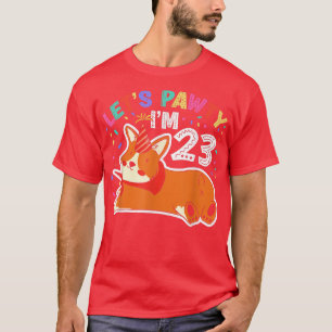 Camiseta Deixa Pawty Im 2323rd Birthday Corgi