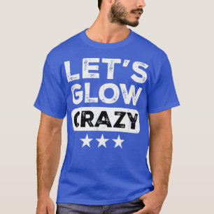 Camiseta Deixa-se brilhar a cor-de-rave do Neon 80s com fes
