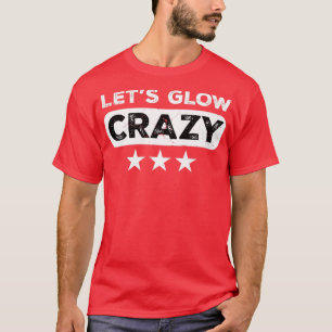 Camiseta Deixa-se brilhar a cor rave-avermelhada do retrato