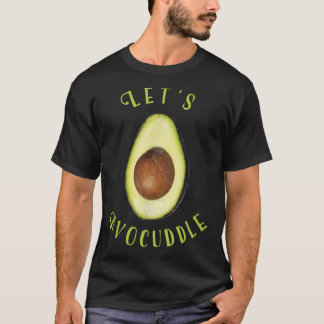 Camiseta Deixa-te Avocuddle Cute Avocado AmantesComida Limp