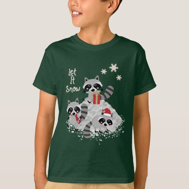 CAMISETA DEIXAIS LHE PARA NEVAR MIÚDOS DOS ANIMAIS (Frente)