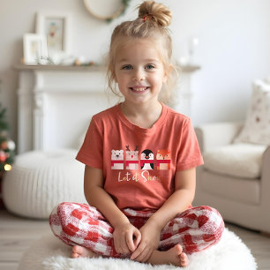 Camiseta Deixais lhe para nevar rena de , urso polar,