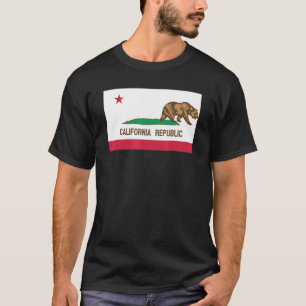 Camiseta Deixando o Urso de Sinalizador da Califórnia à Esq