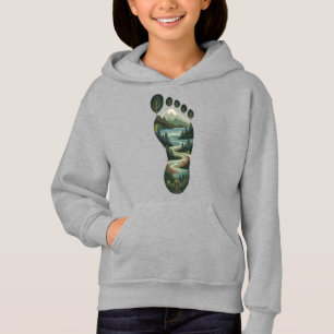 Camiseta Deixar Apenas Pegadas - Eco do Dia da Terra