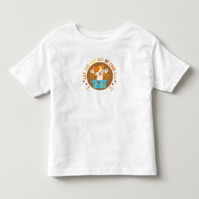 Camiseta Deixar o gato sair da sua bolsa (Frente)