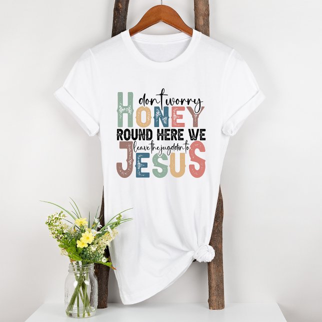 Camiseta Deixar o Juízo a Jesus (Criador carregado)