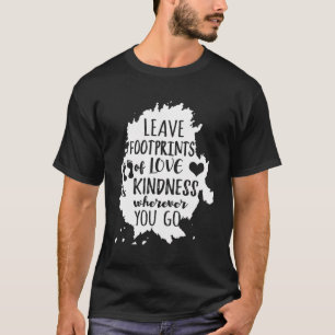 Camiseta Deixar Pegadas De Amor E Bondade - Inspirador