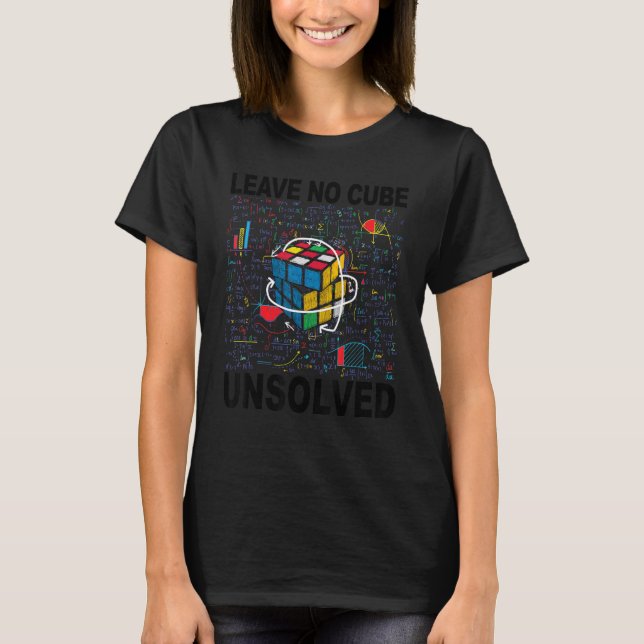 Camiseta Deixar sem Cubo Velocidade Não Resolvida Cortando  (Frente)