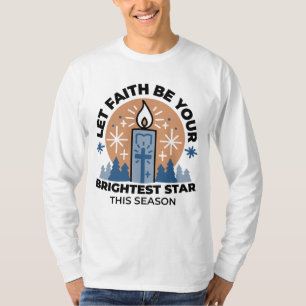 Camiseta Deixe a fé brilhar: tema do inverno