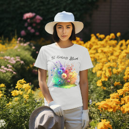 Camiseta Deixe a gentileza Bloom Floral