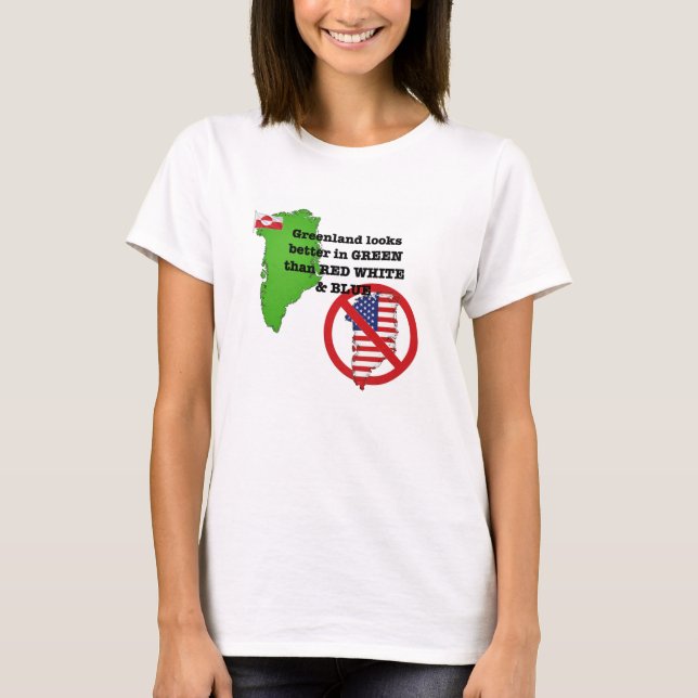 Camiseta Deixe a Groenlândia em Paz   (Frente)