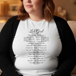 Camiseta Deixe a inspiração da escritura de Deus
