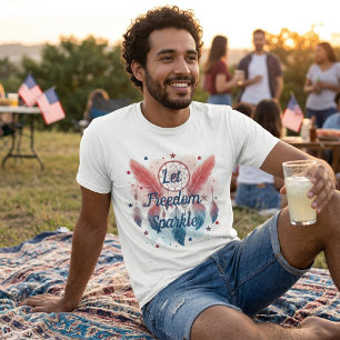 Camiseta Deixe a Liberdade Brilhar Apanhador de Sonhos