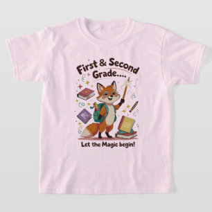 Camiseta Deixe a Mágica começar - Primeiro e segundo ano de