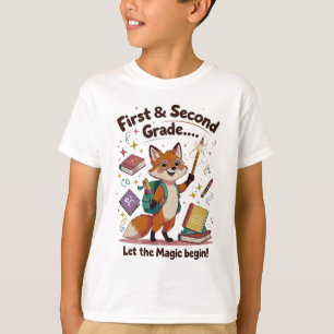 Camiseta Deixe a Mágica começar - Primeiro e segundo ano de