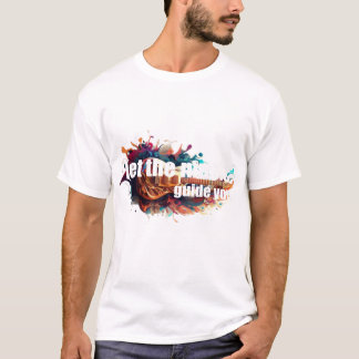 Camiseta deixe a música guiar você