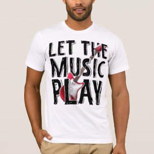 Camiseta Deixe A Música Tocar Violão Elétrico