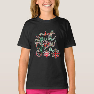 Camiseta Deixe-a nevar Xadrez