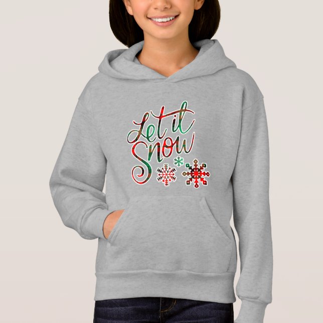 Camiseta Deixe-a nevar Xadrez (Frente)