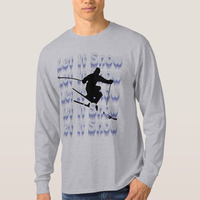 Camiseta Deixe-A Neve Mais Skier (Frente)