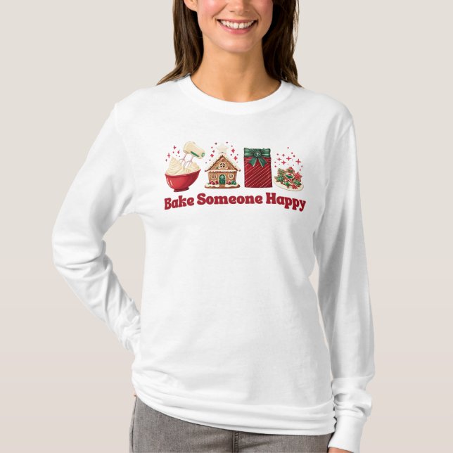 Camiseta Deixe Alguém Feliz no Natal (Frente)