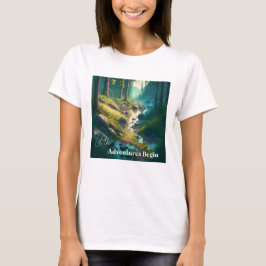 Camiseta Deixe as Aventuras Começarem | Arte de Acampamento