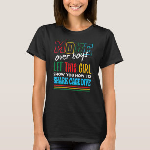 Camiseta Deixe Essa Garota Mostrar Como Tubarar O Fundo Da 