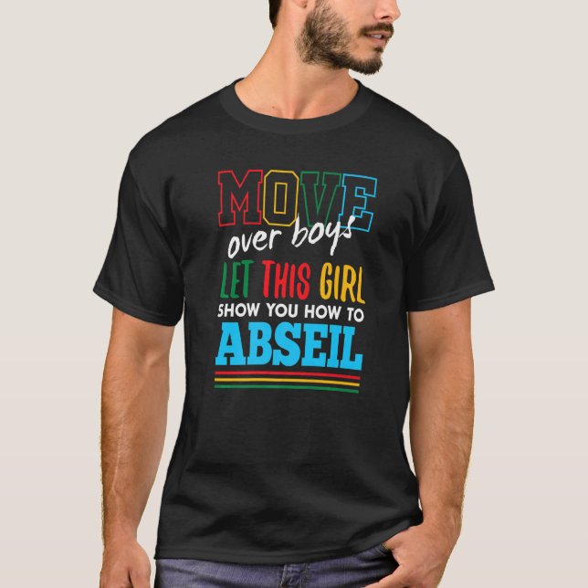 Camiseta Deixe Essa Garota Te Mostrar Como Abseili Engraçad (Frente)