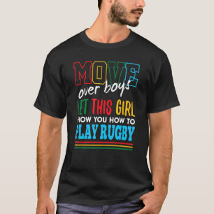 Camiseta Deixe Essa Garota Te Mostrar Como Jogar Rugby Engr
