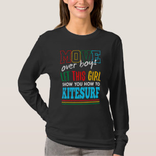 Camiseta Deixe Esta Garota Mostrar Como Fazer Kitesurf Kite