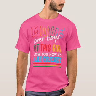 Camiseta Deixe Esta Garota Mostrar Como Jogar Críquete Engr