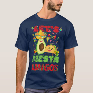 Camiseta Deixe Fiesta Amigos Avocado E Tacos Cinco De Mayo