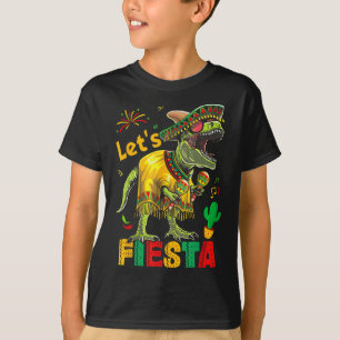 Camiseta Deixe Fiesta Mexicano Dino Trex Cinco De Mayo Todd