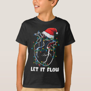 Camiseta Deixe Fluir Anatomia Coração Enfermeira Cardiaca C