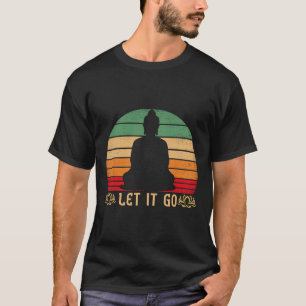 Camiseta Deixe Ir Meditação Buda Vintage Zen Budista