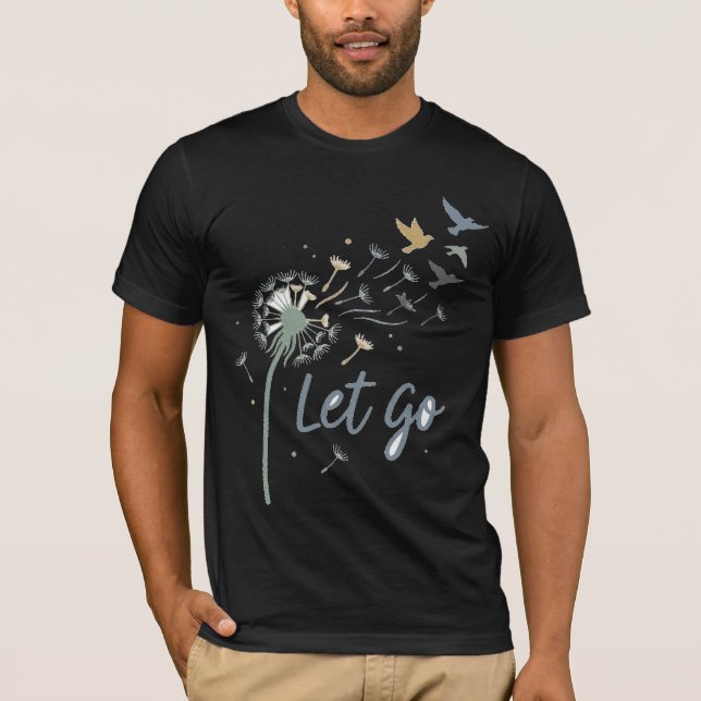 Camiseta Deixe Ir Subir Prosperar Paz Atenção Plena Saúde M (Frente)