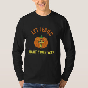 Camiseta Deixe Jesus Iluminar Seu Caminho de Ação de Graças