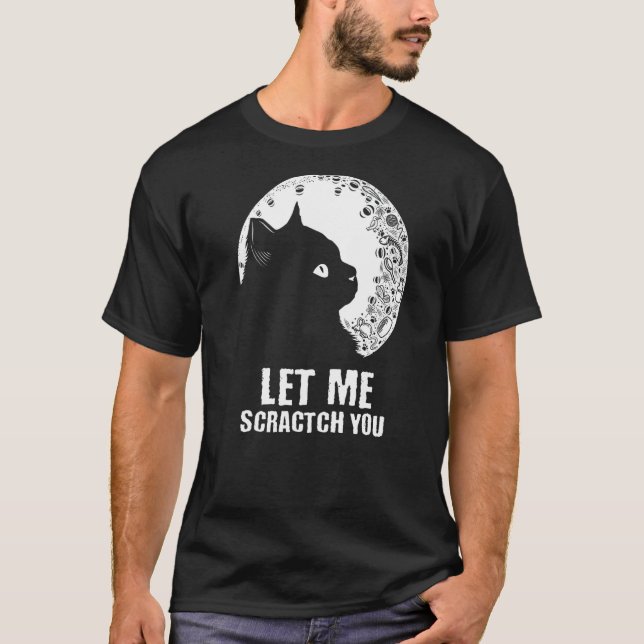 Camiseta Deixe-Me Arrancar Sua Piada De Gato Humor. (Frente)