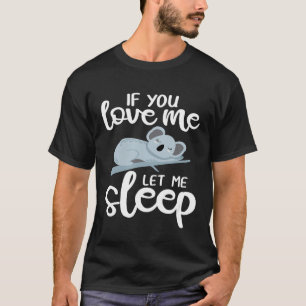 Camiseta Deixe-Me Dormir Bela Boca Koala Bora Animal Austra
