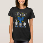 Camiseta Deixe-me dormir Hanukkah Menorah Chanukah<br><div class="desc">Deixem-Se Ir Para Chanucá Menorah Chanukah Homens Judeus 1</div>