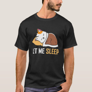Camiseta Deixe-me dormir pijama sonolento vestido