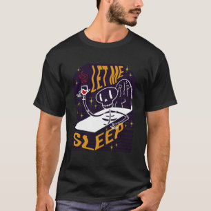 Camiseta Deixe-Me Dormir Vampiro Fang Imortal Halloween.