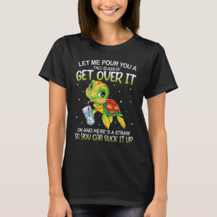 Camiseta Deixe-Me Empurrá-Lo Um Copo Alto Para Superá-Lo.