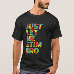 Camiseta Deixe-Me Estimular Mês De Consciência Do Autismo E