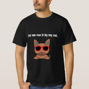Camiseta Deixe-Me Fazê-Lo Pela Minha Gata Engraçada