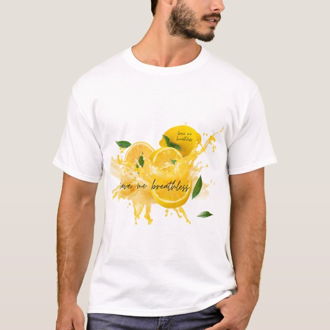 Camiseta Deixe-me limão e água sem ar (Frente)
