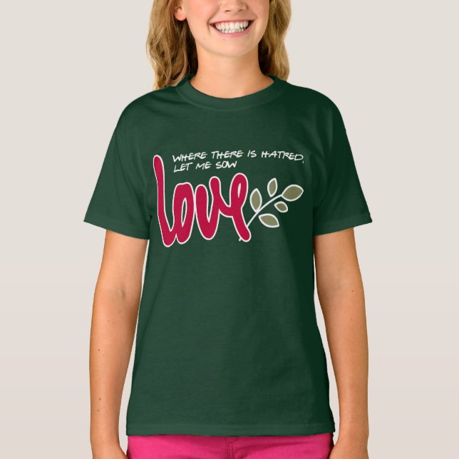Camiseta Deixe-me mostrar amor (Frente)