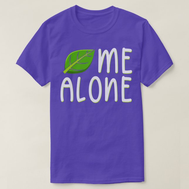 Camiseta Deixe-me sozinho (Frente do Design)