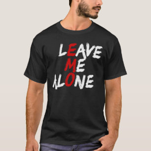 Camiseta Deixe-Me Sozinho Emo Introduzido Contra Emo Social